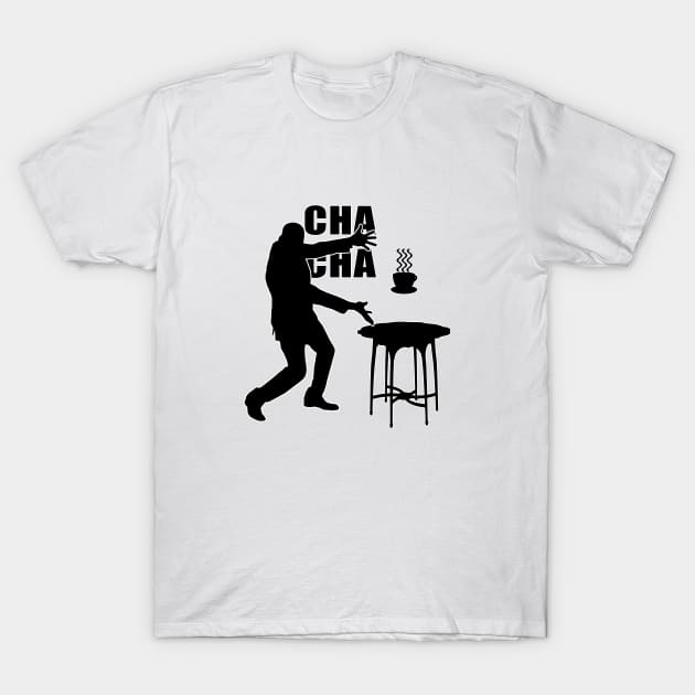 Magicians floating cup of tea magic trick cha cha T-Shirt by ownedandloved